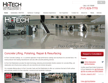 Tablet Screenshot of hitech-coatings.com